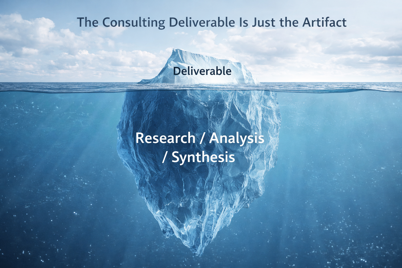 The Consulting Deliverable Is Just the Artifact